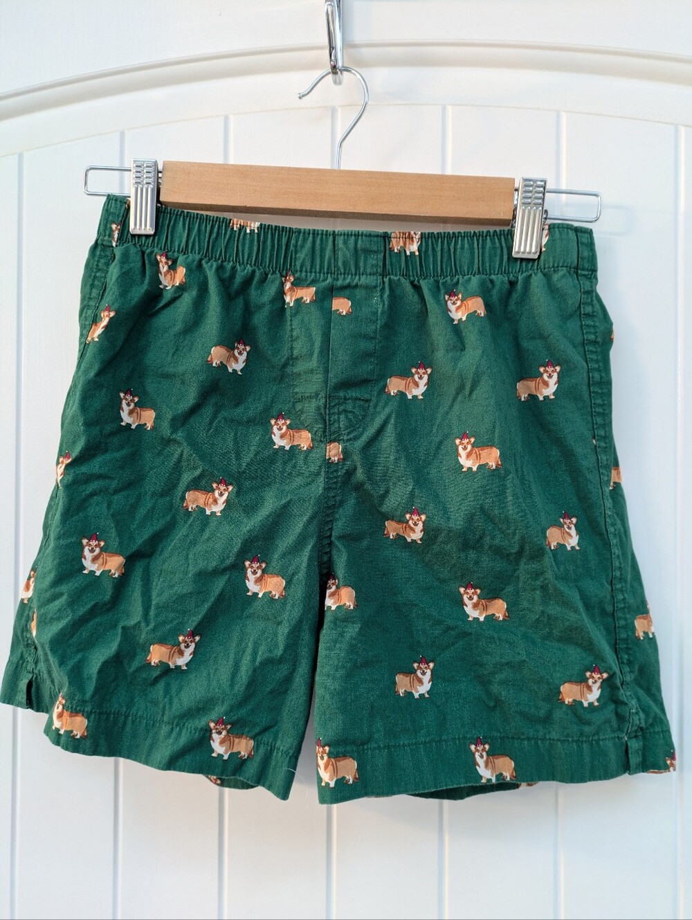 Crewcuts Green Corgi Print Cotton Boxers